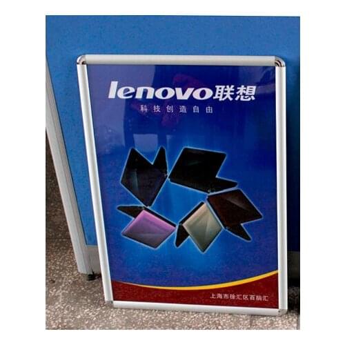 Professional Manufacture snap posters frames Cheap A0 A1 A2 A3 A4 25mm, Aluminum advertising hanging Display clip snap frame