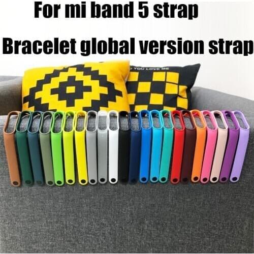 For xiaomi mi band 5 strap Close skin comfortable For miband 5/NFC Bracelet global version Colorful Strap Replace strap