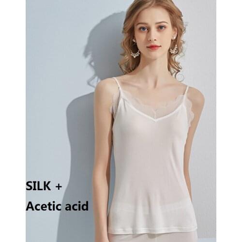 Silk camis sexy lace white top tops women clothing vest cute tube womens clothes tanks spring summer 2021 fashion satin gilet