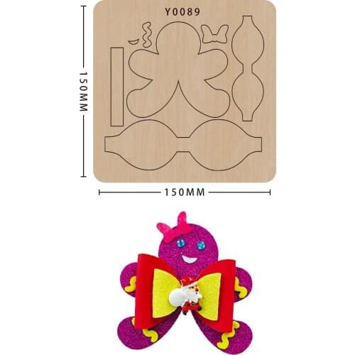 Handmade Craft Bowknot Hairpin Diy Wood Die Cutting Mold Bow Hair Clip Scrapbook Suitable For Sizzix Big Shot Machines