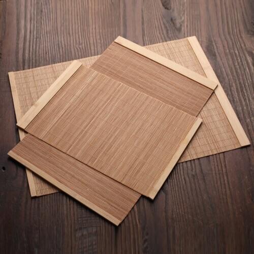 Natural Bamboo Table Runner Placemat Tea Mats Table Placemat Pad Ceiling Decor Home Cafe Restaurant Decoration ZM822