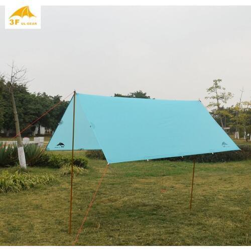 Just 560 grams 3F ul Gear 3*3 meters 15d silnylon high quality outdoor caming tent tarp