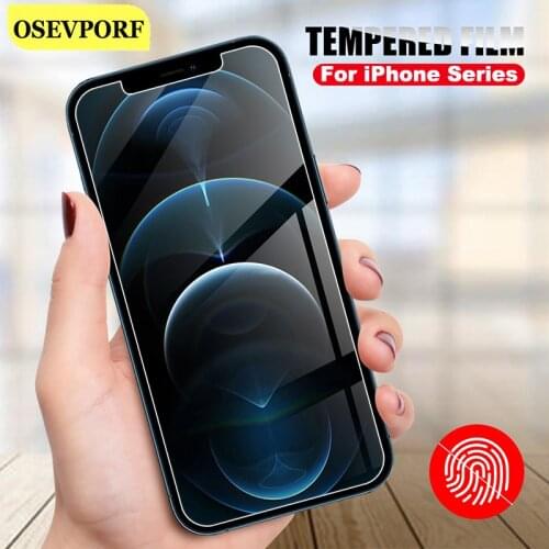 HD Tempered Glass Film for iPhone 12 11 Pro Max X XS MAX XR 6 7 8 Plus Screen Protector Protective Cover Curved Edge Clear Glas