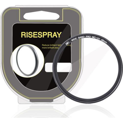 RISESPRAY 58 62 67 mm MC UV Ultra-Violet Lens Filter Protector for canon nikon sony pentax camera lens