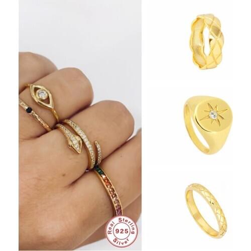 925 Sterling Silver Luxury European and American Snake Finger Ring for Woman Ladies Lovers' Engagement Rings Anillos Jewelry