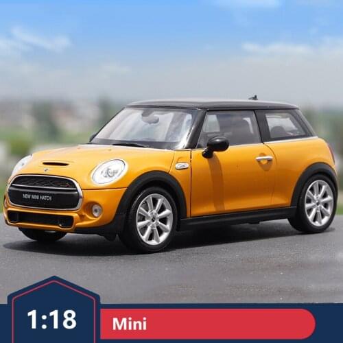 1:18 WELLY Cooper S new mini hatch alloy simulation car model