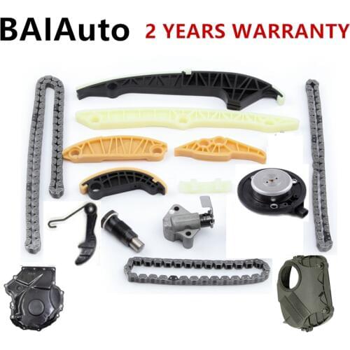 15PCS/Set Timing Chain Tensioner Guide Raile Sensors For Audi A4 A6 VW Jetta Passat Skoda Seat 1.8T 2.0T 06K109467K 06H109507N