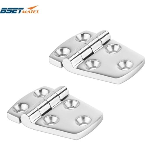 2PCS BSET MATEL Heavy Duty SS316 marine grade cast Boat Caravan RV Deck Cabinet Drawer Flush Door Strap Butt Hinge Hardware