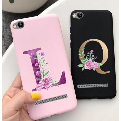 For Xiaomi Redmi 5A 4A Case Soft Silicone Cute Letters Cover For Xiaomi Redmi 4A 5A Redmi4A Redmi5A Phone Cases Coque Shockproof