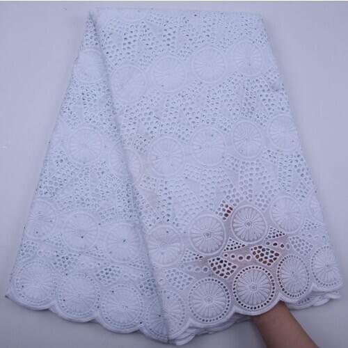 Pure White Cotton Design Swiss Voile Lace In Switzerland African Dry Lace Fabric 2020 High Quality Nigerian For Wedding S1806
