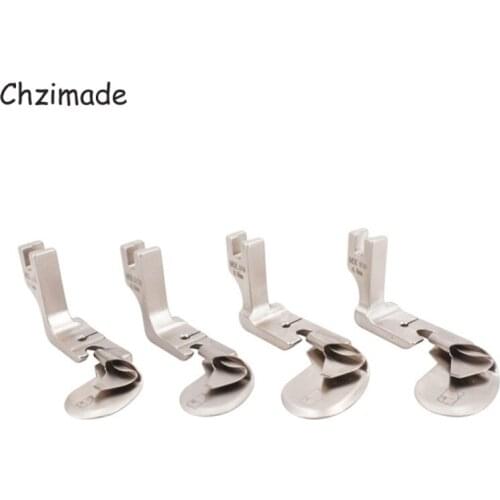 Chzimade Flat Sewing Machine Curved Edge Presser Foot Shank Adapter Holder Diy Sewing Machine Parts Accessories