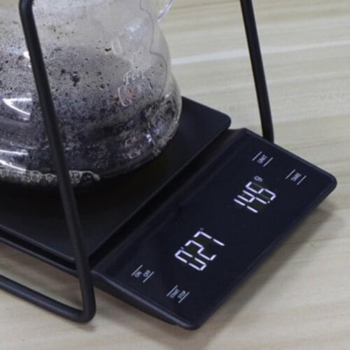 3kg/0.1g Smart Drip Coffee Scale With Timer Digital Kitchen Food Scale