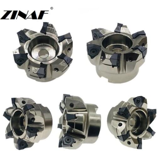 MFWN 90 degree MFWN90050R-MFWN90100R double-sided hexagonal plane heavy cutting milling cutter disk with WNMU0806 milling blade