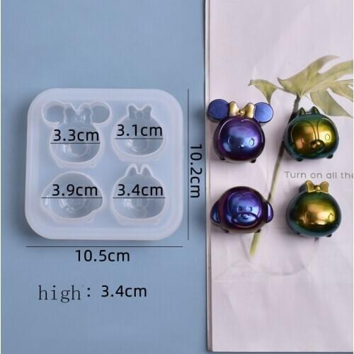 Ice Ccube Mold Tray Silicone Animal Head Crystal Epoxy Mold Cute Pendulum Decoration Creative Homemade Silicone Molds For Resin