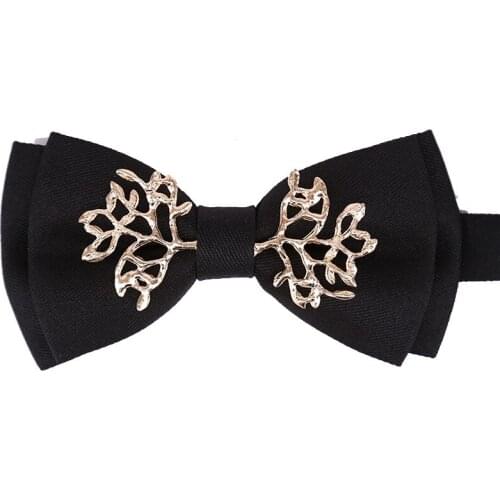High-end British Style Fashion Black Luxury Tie Formal Dress Shirt Rhinestone Bow Tie Bridegroom Best Man Wedding Accessories