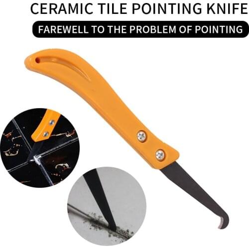 Wall Floor Tile Repair Tool Gap Hook Knife New Professional Old Mortar Cleaning Dust Removal Steel Construction Hand Tools