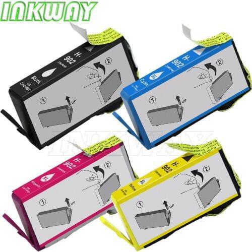 INK WAY for HP902 902XL Ink Cartridges ,1 Set for HP OfficeJet 6968 6978 6970 6975 6951 6954 Printer