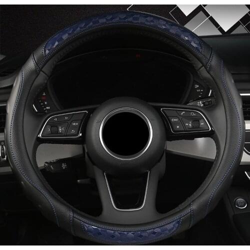 FeKoFeKo Leather Car Steering Wheel Cover For Hondas Civics CRV BRV Fit Jazz Accords City Freed Mobilio Stream auto styling