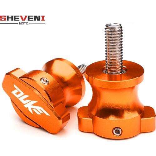 M10 Motorcycle CNC Aluminum Swingarm Spools Stand Screws Modified Accessory Orange for KTM Duke 125 200 390 790 990 1190 1090