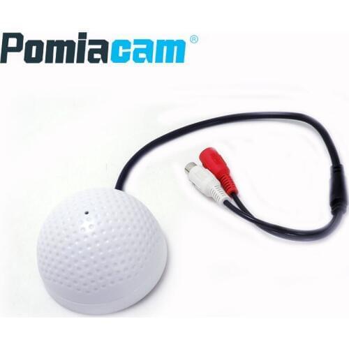 AU11 40pcs CCTV Microphone Professional Audio Monitoring Security System CCTV Microphone 200-10KHZ DC+RCA connector