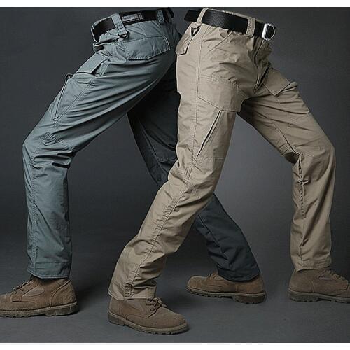 Men Outdoor Trekking Camping Hiking Pants Multi-pocket Male Anti-wear Army Fans Tactical Combat Training Overalls Cargo Trousers