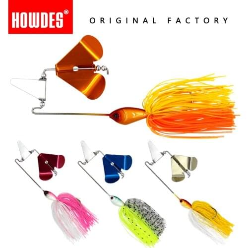 HOWDES 1/Pcs 12g 14g Buzz Bait Skirt Fishing Lures Spoon Spinnerbait Topwater Buzzbait Skirts Lure for Pike Snakehead Bass Fish