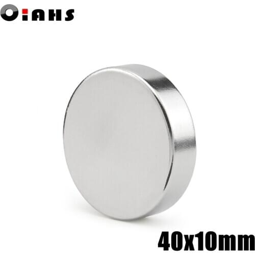 1pcs 40x10mm Super Powerful Strong Bulk Small Round NdFeB Neodymium Disc Magnets Dia 40mm x 10mm N35 Rare Earth NdFeB Magnet