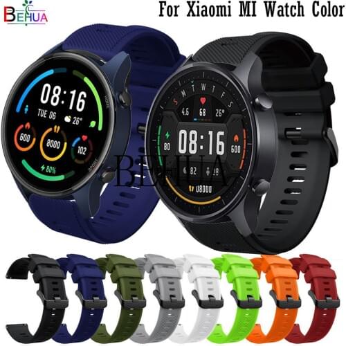 Fashion Silicone 22mm Watchband For Xiaomi MI Watch Color Strap sport Smart Wristband For Realme Watch S Bracelet Belt correa