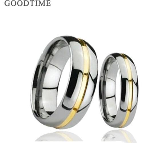 Luxury Tungsten Carbide Couple Rings Engagement Wedding Band For Lovers Tungsten Ring Jewelry Accessories For Men Woman