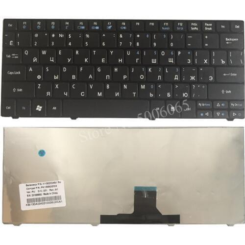 Russian laptop keyboard for acer ONE 722 751h ZA5 715 752 753 753H 721 1410 1810T AO751 AO751H 752H MS2298 MS2297 RU black