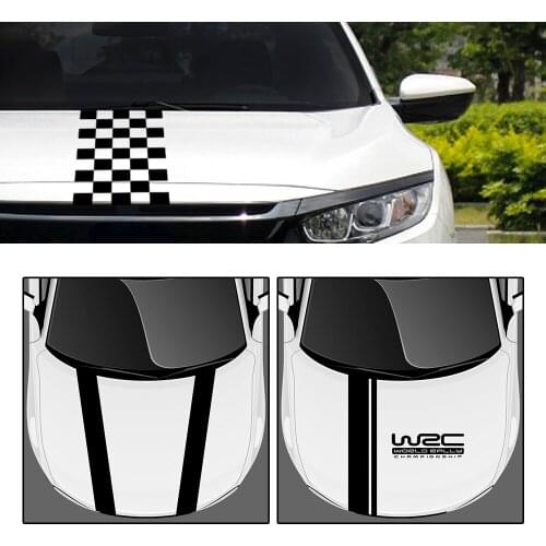 LEEPEE Universal DIY Car Wrap Film Sheet Vinyl Racing Sports Car Sticker for Ford focus Cruze Renault WRC Stripe Car Cover