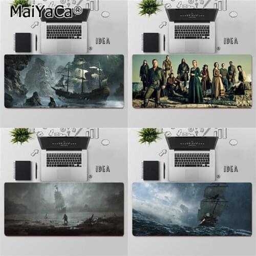 MaiYaCa Top Quality Black Sails Office Mice Gamer Soft Mouse Pad Free Shipping Large Mouse Pad Keyboards Mat