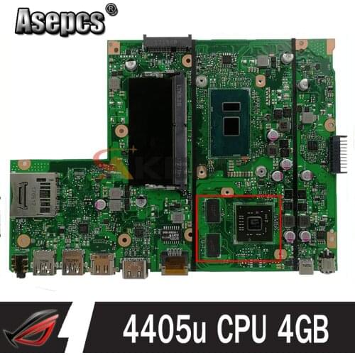 X540UP notebook mainboard with 4405u CPU 4GB RAM PM For Asus X540U X540UP F540U R540U A540U laptop motherboard tested full 100