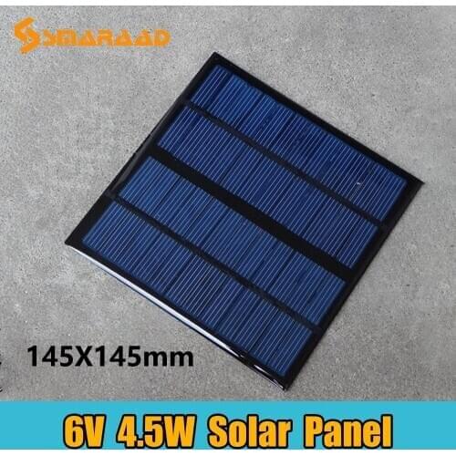 Sun Power 4.5W Solar Cells Charger 6V 1.5A USB Output Devices Portable Solar Panels for Smartphones