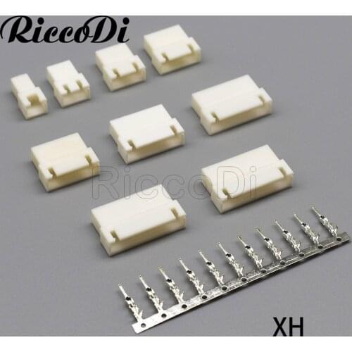 Factory Sell XH Connector 2/3/4/5/6/7/8/9Pin 2.54MM XH Male Connector& Male Terminal TJC3 Connector