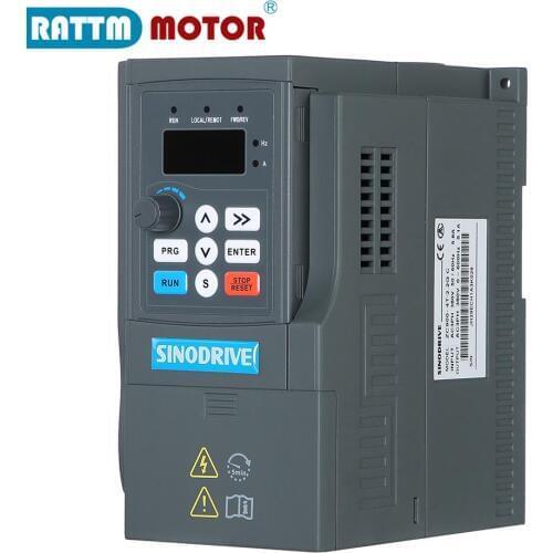ZC900 1.5KW 4T 380V 3HP Variable Frequency VFD Inverter Output 3 phase 600Hz 7.5A &Extension cable/control panel box