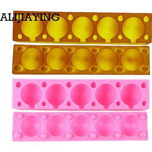 M0457 2Pcs/set Fondant Chocolate Moulds Eco-Friendly Silicone cake pop mold cupcake lollipop mold sticks baking tray stick tool