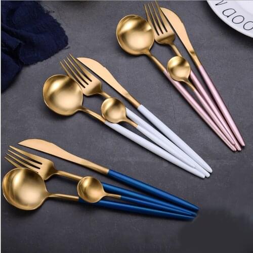 2019 Trending Products Stainless Steel Cutlery Set Western Food Set Creative Gift Tableware For Home Kitchen Supplies