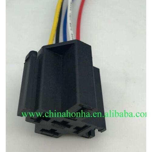 5/10/20/50 pcs/lots Car-styling 5 Pin Cable Wire Relay Socket Connector wire harness DC 12V for Auto Car Marc3