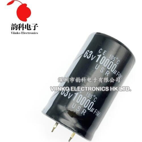 1pc Good quality 16V 25V 50V 63V 80V 100V 10000UF Radial DIP Aluminum Electrolytic Capacitors Tolerance 20