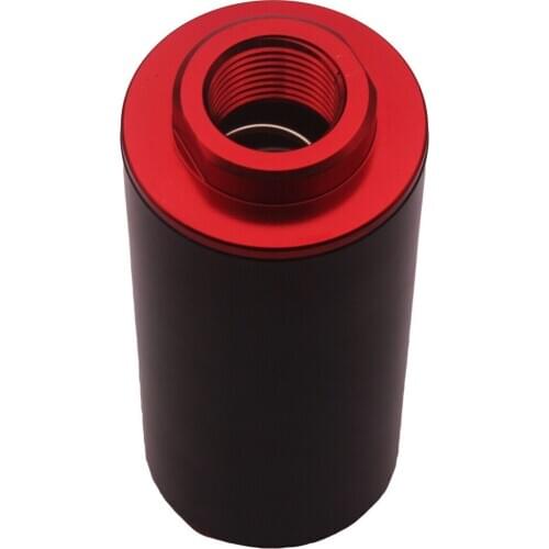AN - 6 (AN6) Black Anodised Billet IN-LINE Fuel Filter 100 Micron