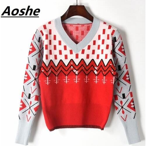 Женские пуловеры Aoshe China At AliExpress