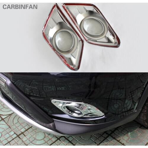 Car Front fog Light Trim Cover Fog Lamp decorative Trim Frame For Nissan X-Trail 2014 - 2016 Exterior Accessories P362