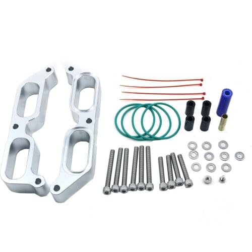 Billet Power Block Intake Manifold Spacer Car Accessory Kit Silver Aluminum For 13-19 Subaru BRZ Engine