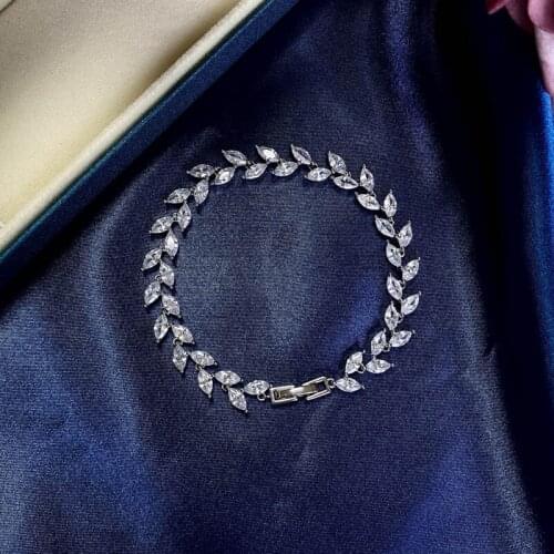 S925 sterling silver bracelet, exquisite hand inlaid with flowers and leaves, retro simple fashion, womens exquisite jewelry