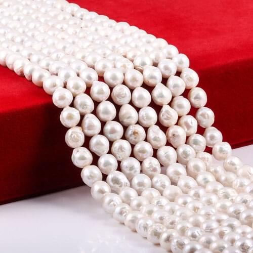 Natural Freshwater Pearls Beads High Quality Punch Loose Beads for Jewelry Making DIY Women Necklace Bracelet 10x11mm