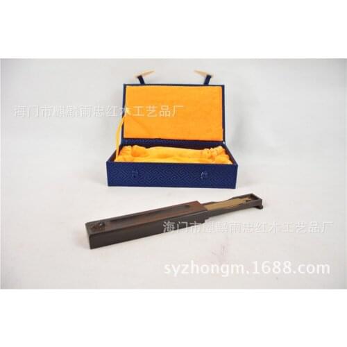 Ebony carving toad lying incense censer box / red sandalwood incense box censer pull-type long / Buddha with supplies