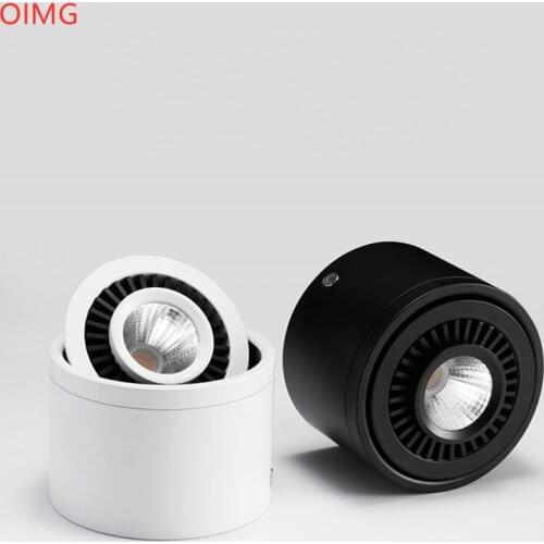 Dimmable Surface Mounted LED Downlight 9W12W15W18W20W 360° degree rotating AC85V-265V Ceiling Lamp Spot Light Indoor Lighting