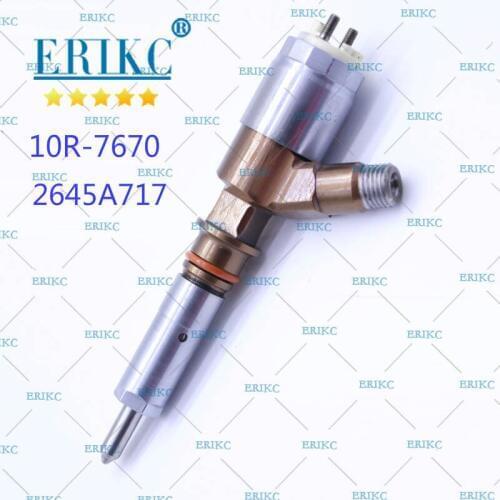 ERIKC 10R-7670 CAT C6 C6.4 Diesel Injector 10R-7672 2645A717 for 321D LCR Excavator MPG00001-UP (MACHINE) POWERED BY C6.4 Engine