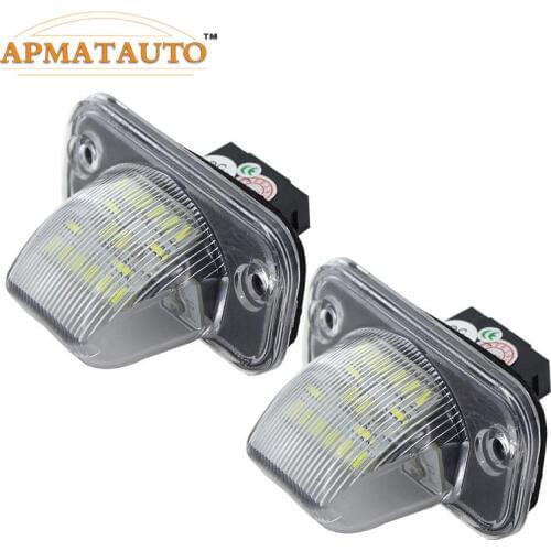 2pcs White LED License Numbe Plate Light Bulb Canbus Error Free For VW Transporter T4 Passat 1990-2003